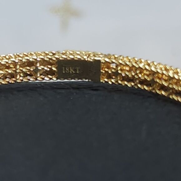 Authentic New Roberto Coin Diamond Symphony Princess Bangle In 18kt Yellow Gold - Picture 14 of 14